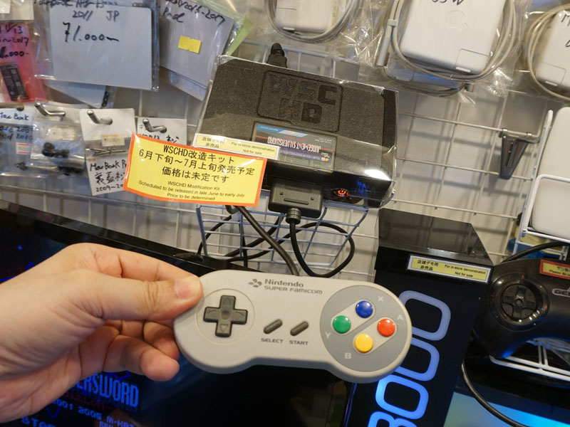 スーパーファミコンのコントローラーで操作