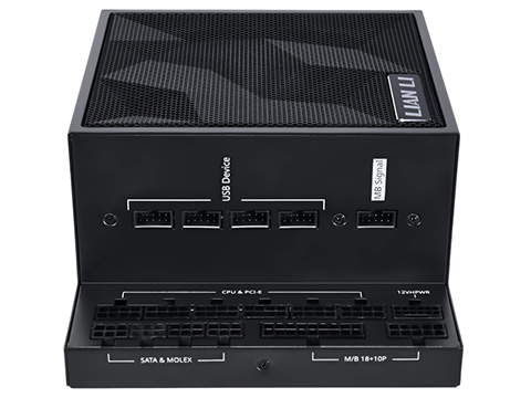 ユニークなL字デザインのLian Li製ATX 3.1電源「EDGE」が登場、USBハブ