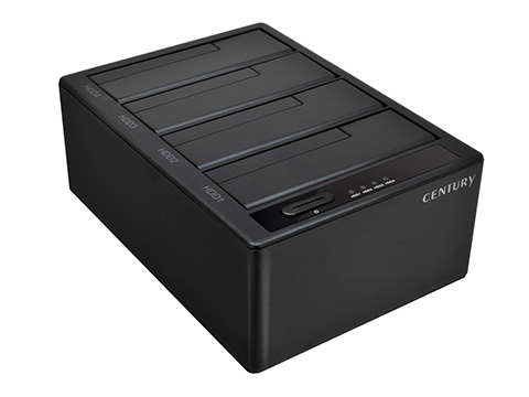 4台のHDD/SSDを搭載できるクレードル「裸族のお立ち台 QUAD USB10G 