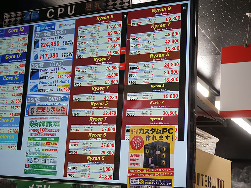 8月1日(木)の価格