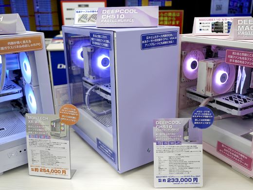 ドスパラ秋葉原本店の魅せる自作PC構成サンプル展示が拡充、ASRockの新