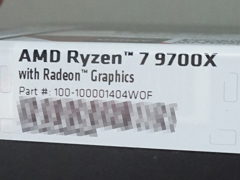 「Ryzen 7 9700X」