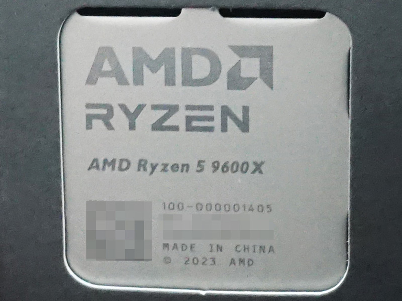「Ryzen 5 9600X」