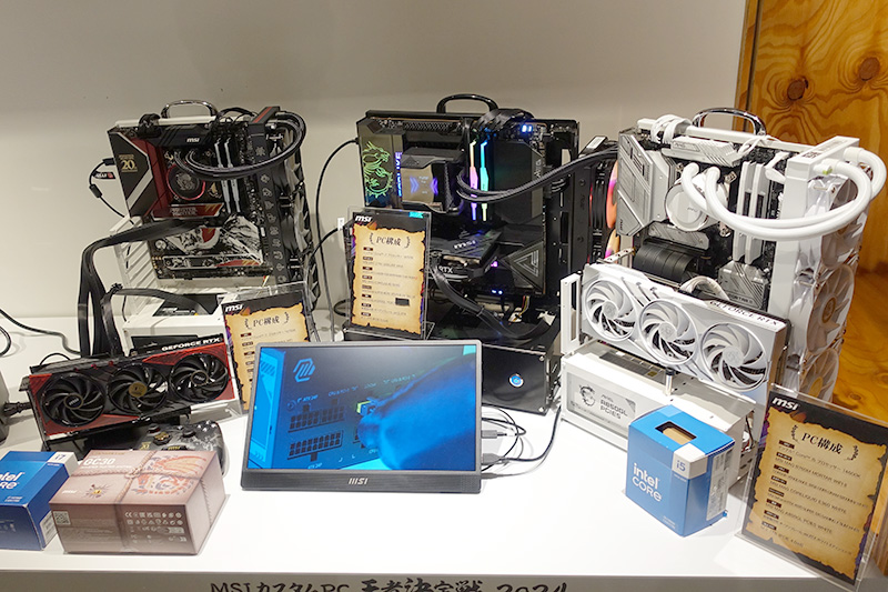 MSIは「モンスターハンター」コラボのパーツも展示