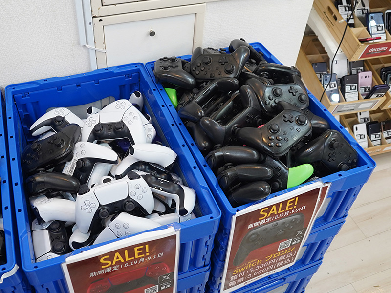 Nintendo SwitchやPlayStation 5用ゲームコントローラーが各種ジャンク品として販売中