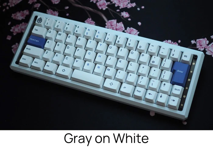 Acid Caps ”Standard”Gray on White