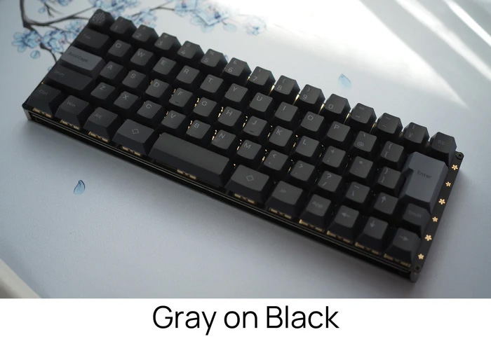 Acid Caps ”Standard”Gray on Black