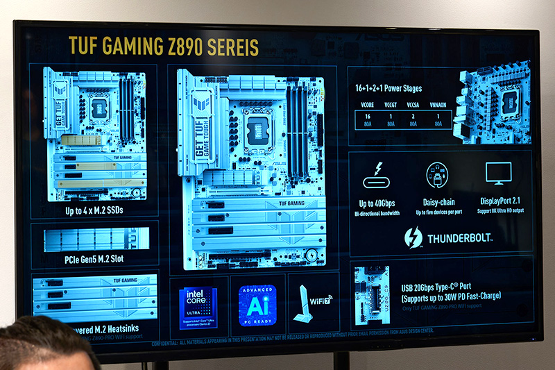 イチ押しマザーボードとして紹介した「ROG STRIX Z890-F GAMING WIFI」と「TUF GAMING Z890」シリーズ