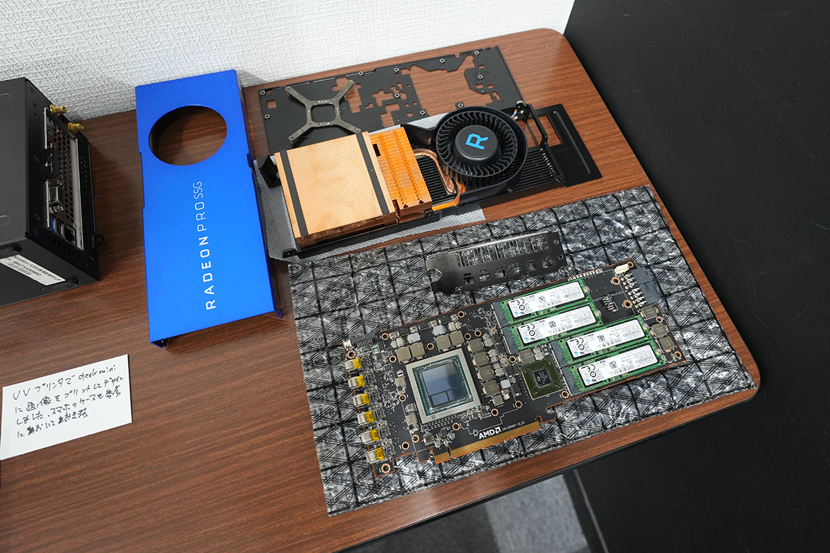 M.2スロット付きのRadeon Pro SSG。