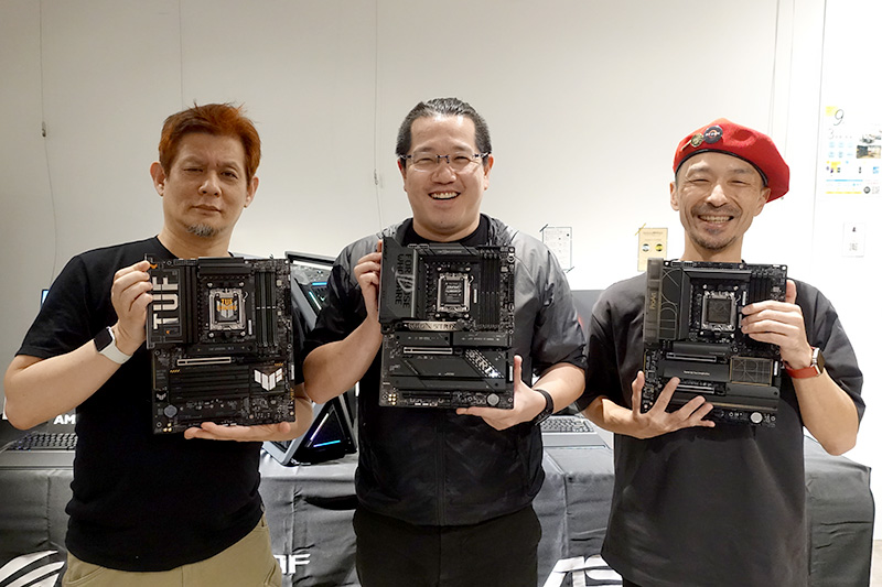 左からテクニカルライター 加藤勝明氏、ASUS JAPAN 市川彰吾氏、日本AMD 佐藤美明氏