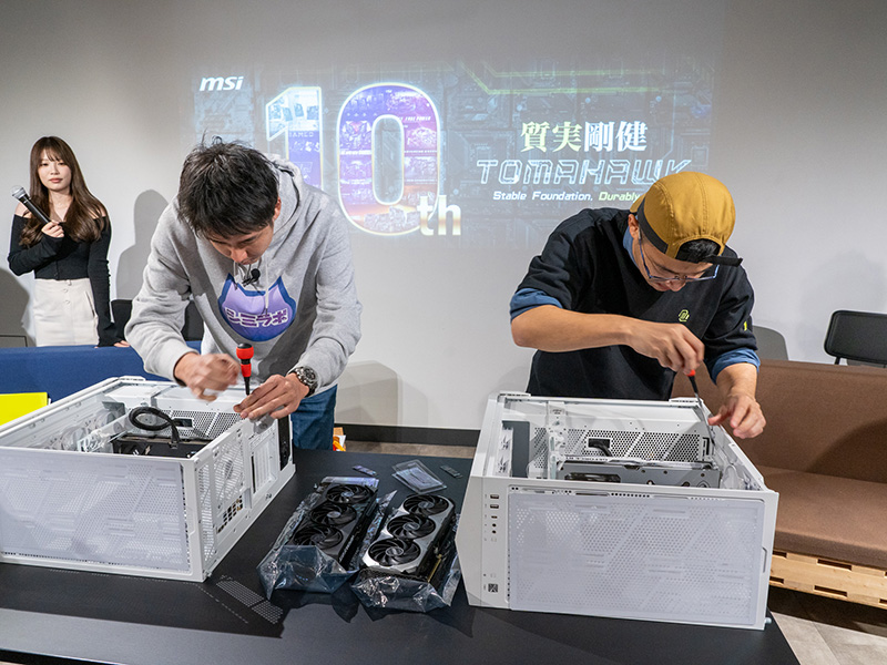 清水氏と新宅氏のガチンコスピード勝負も