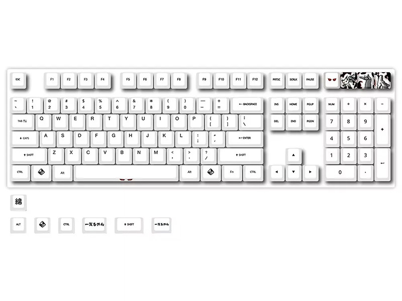 「Traitors Ittan Momen 115 key Dye Sub PBT Keycap Set」