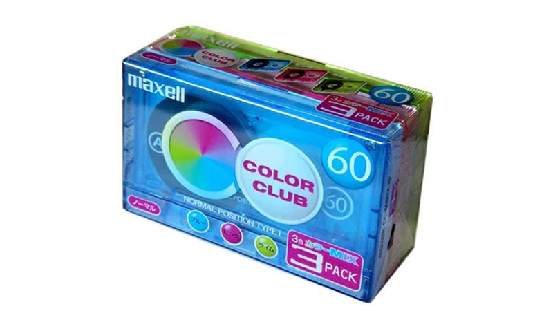 マクセル カセットテープ ノーマルポジション 60分3本パックMIXカラー