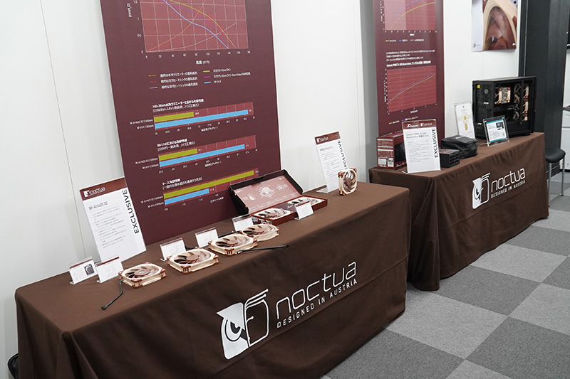 製品展示も多数用意された。