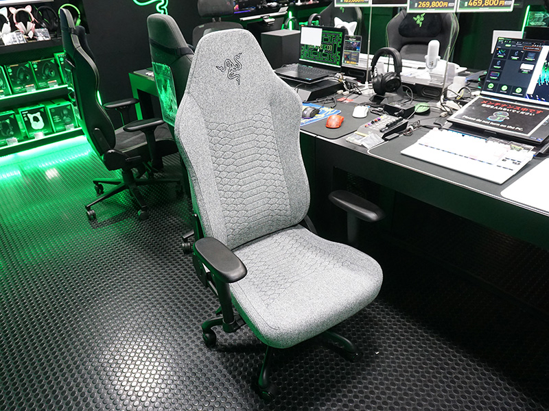 「Razer Iskur V2 X Fabric (Light Gray)」