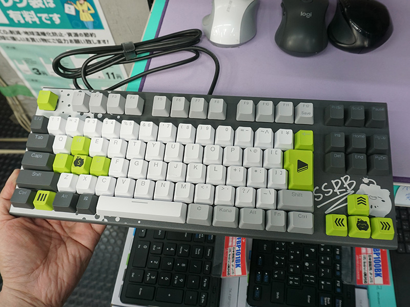 「REALFORCE×hololive GX1 Keyboard」の獅白ぼたんモデル