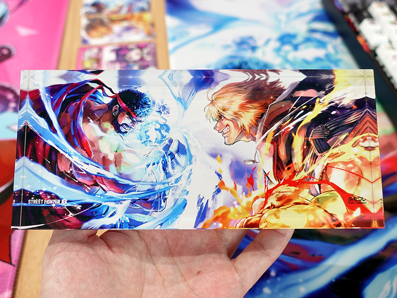 ふもコレ × STREET FIGHTER 6 LEDスタンド付きアクリルブロック リュウVSケン ⒸCAPCOM All rights reserved