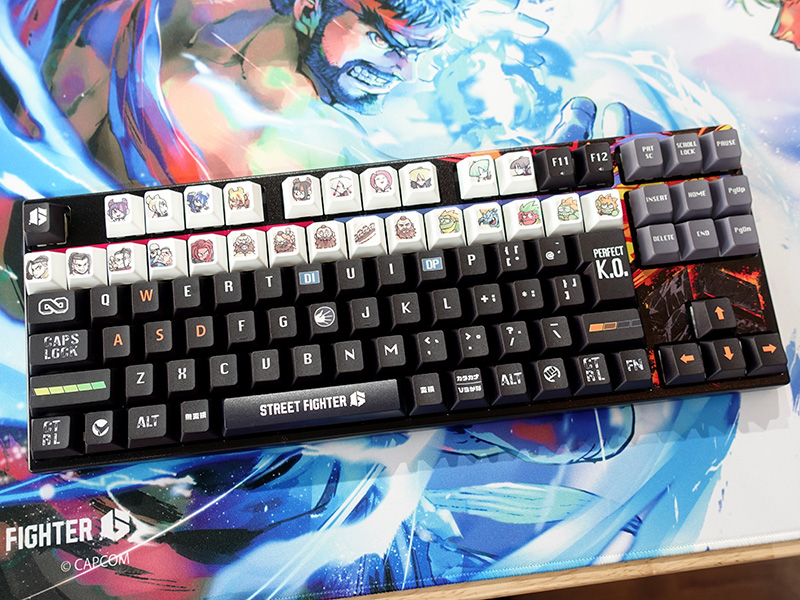 ふもコレ × STREET FIGHTER 6 キーボード 日本語配列 ⒸCAPCOM All rights reserved