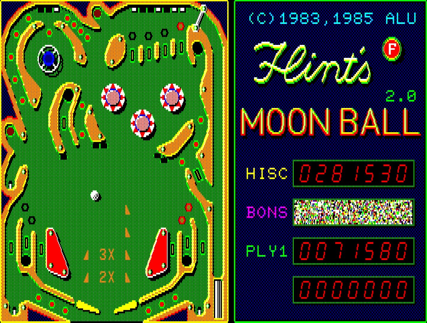 ×1からスタートするボーナスを、×4までアップさせるのを最初の目標にするのが良いでしょう。対象の白いドロップターゲットにボールを当てて落とすか、フリッパーの近くにあるブラックホール(黒い穴)にボールを入れると、倍率がアップしていきます。