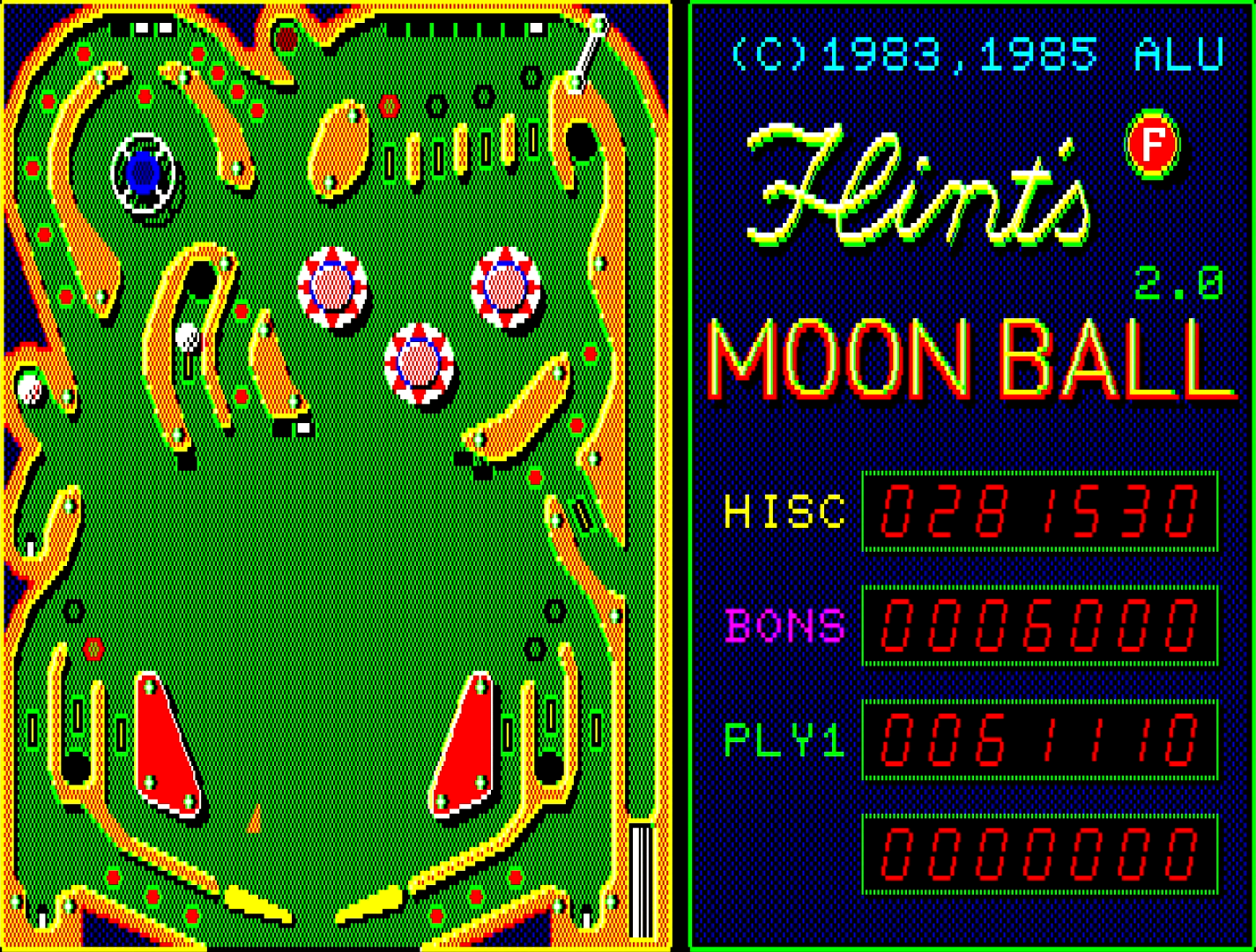 左側面中央部分または上面中央部分のマグネットトラッパー(えんじ色の穴)にボールを入れると、電磁石パワーでボールがトラップされ、2個目のボールがトラップされるか台中央の穴(ブラックホール)にボールを入れると2ボールマルチモードがスタート！