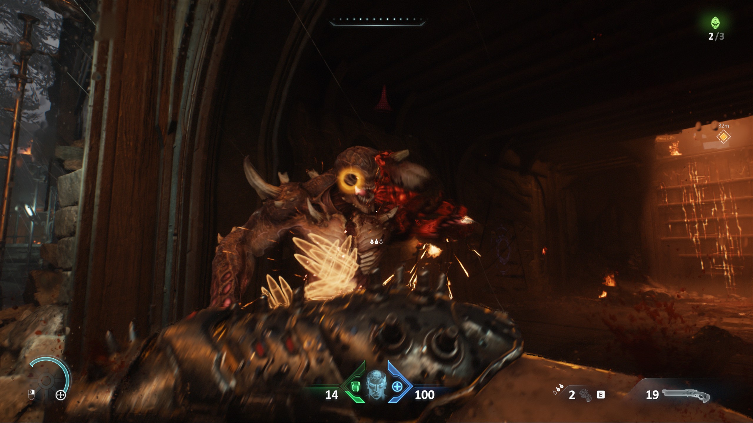 人気FPSの最新作「DOOM: The Dark Ages」。デーモン相手に銃をぶっ放すのはもちろん、パンチによるコンボも気持ちがよい