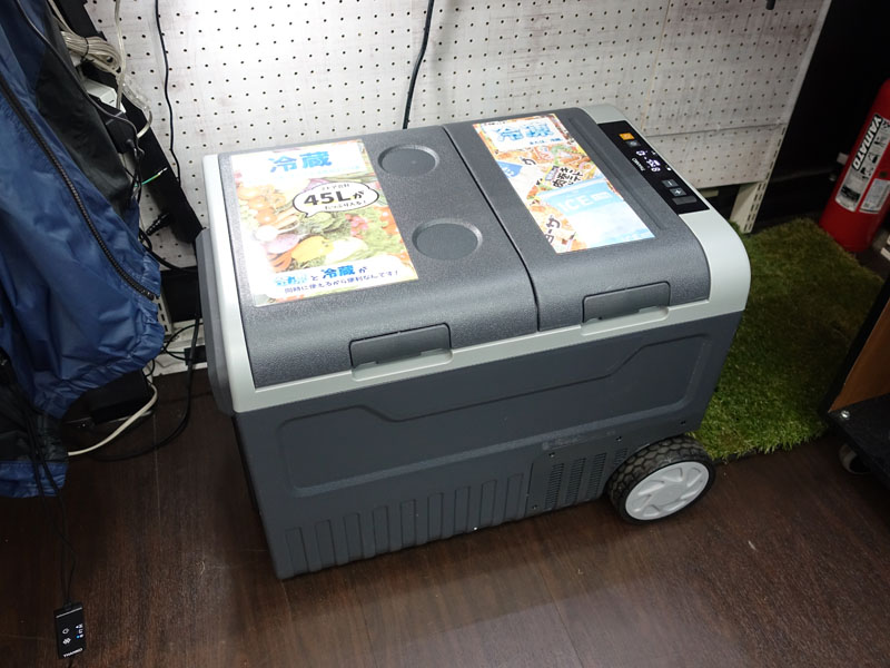 キャスター付き車載用2ドア冷凍冷蔵庫45L（CAFL25HGY45L）