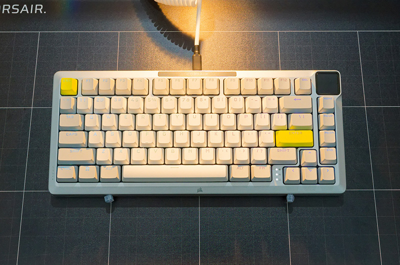 完成したキーボードの例