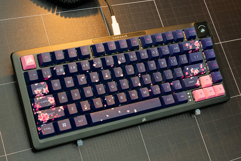 完成したキーボードの例