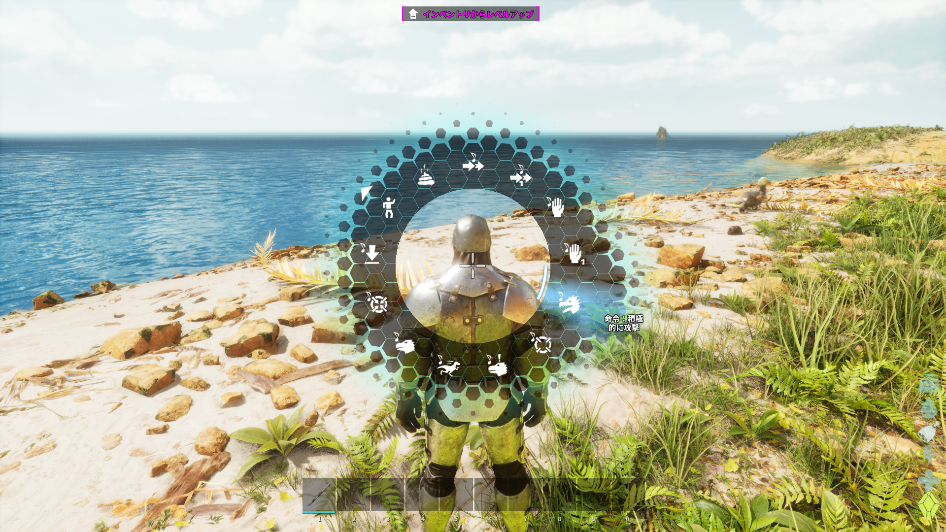 操作キーが多いArk: Survival Ascendedはラジアルメニューが用意されているが、急に戦闘になった際などにはゆっくり選んでいるゆとりはない。そうした際に直接行動キーをマウス側のボタンに割り振っておけば、素早く意図通りの操作が行える。