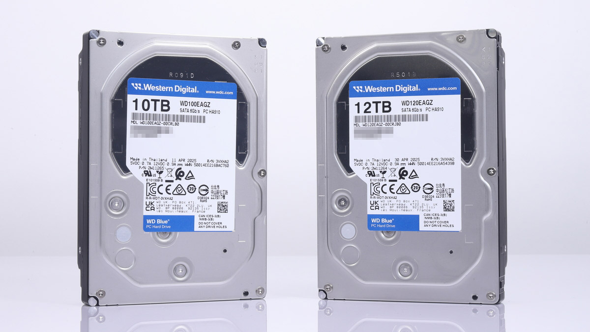 WD Blueの10TB/12TB HDD