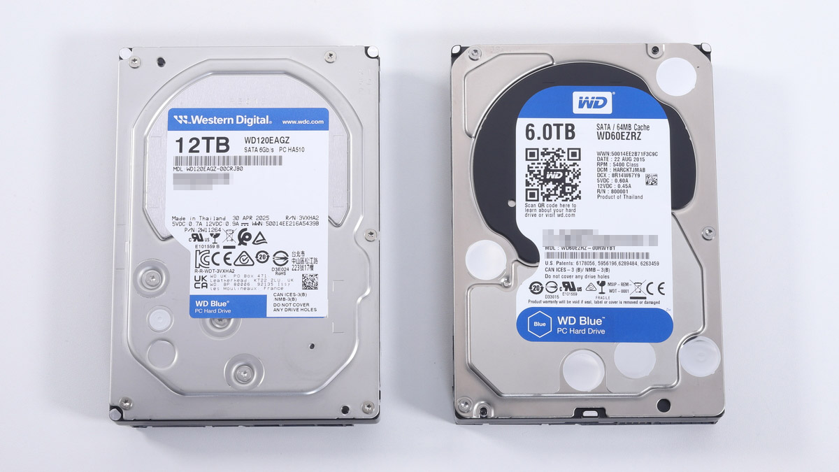 新旧WD Blueの性能を比較してみよう