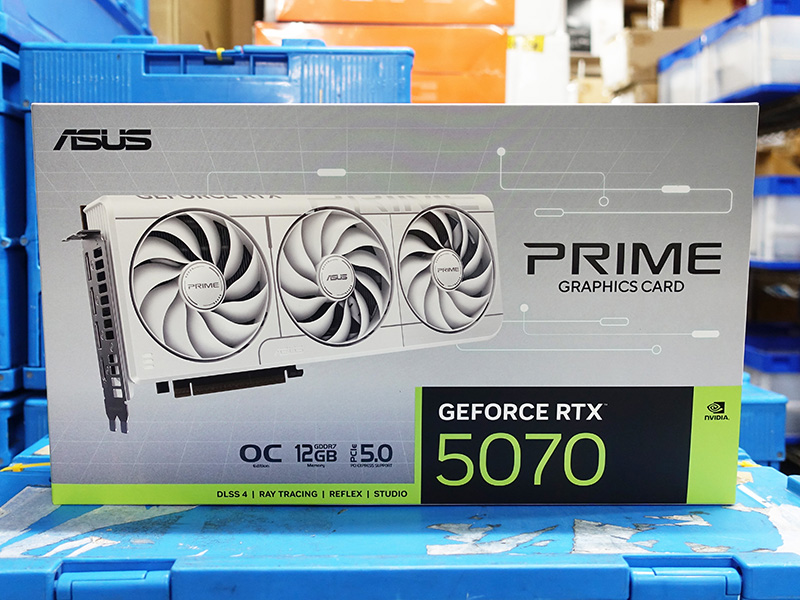 「ASUS PRIME GeForce RTX 5070 White OC Edition 12GB GDDR7（PRIME-RTX5070-O12G-WHITE）」