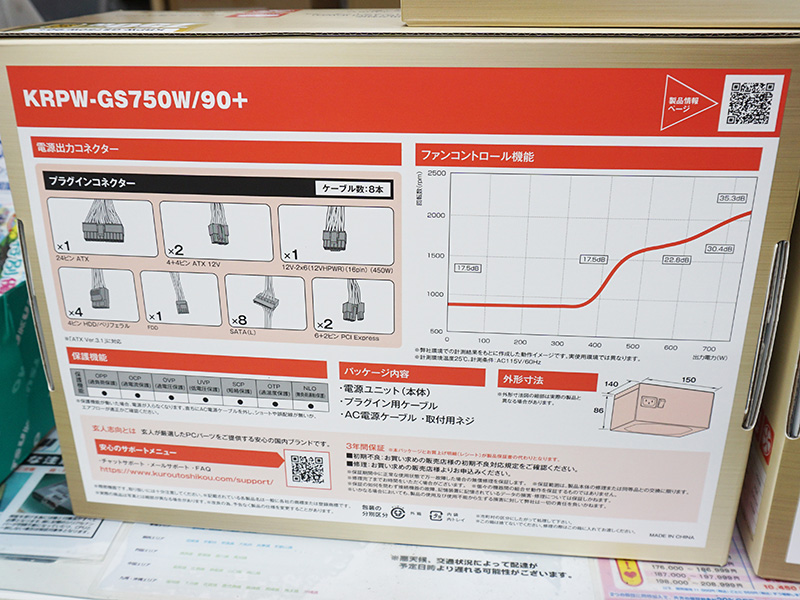 「KRPW-GS750W/90+」