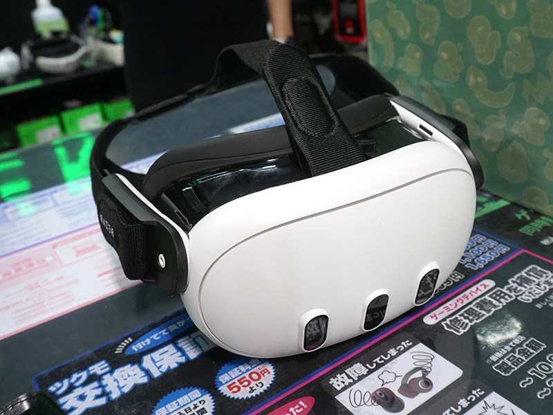 Meta Quest 3に装着した様子