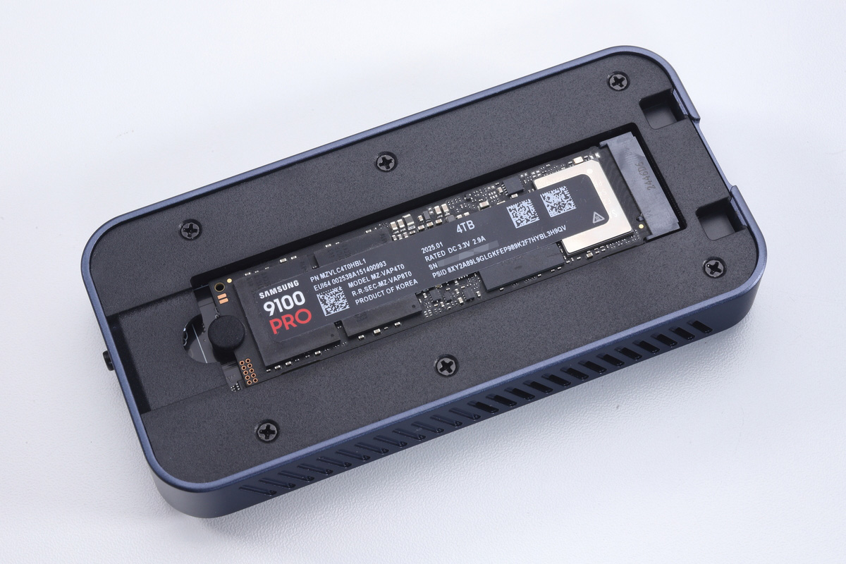 PCIe 5.0対応SSDの9100 PRO(4TB)を搭載して挙動をテスト