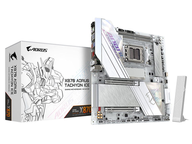 「X870 AORUS TACHYON ICE」