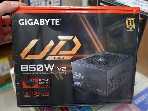 GIGABYTEのフルモジュラー式850W電源「UD850GM PG5 V2」が発売 - AKIBA