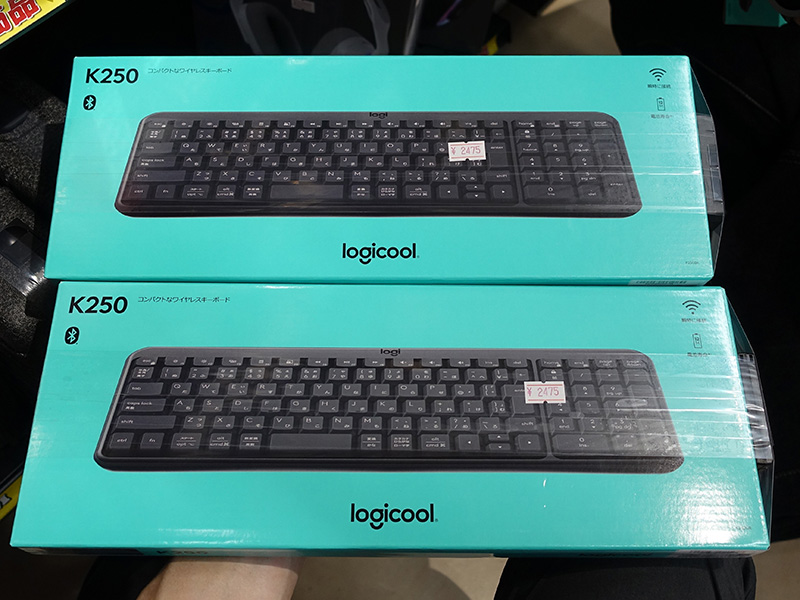 「ロジクール K250 ワイヤレスキーボード」