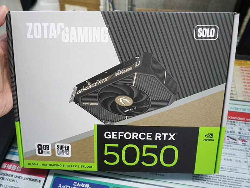 「ZOTAC GAMING GeForce RTX 5050 SOLO（ZT-B50500G-10L）」