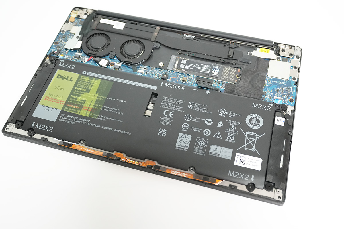 【13】取り外したバッテリーを元に戻す