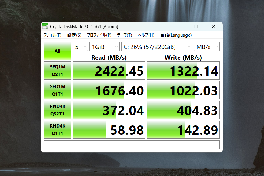 キオクシア KGB40ZNS256G(Gen3x4 256GB)