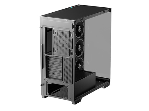 DeepCoolのピラーレスPCケース「CG580 4F V2」が発売、ARGBファンを4基