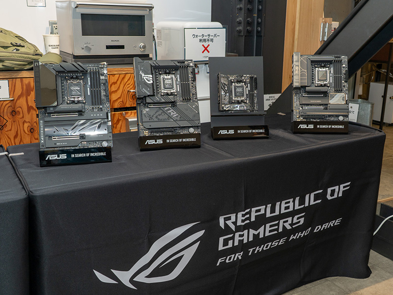 ASUSのマザーボードはProArtやROG、TUF Gamingなどを展示