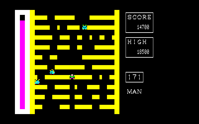 主人公の最初の目的は、IDカードを全員に配ることです。そのためには艦内すべてを回らないといけないのですが、その道中では1981年に『I/O』に掲載された『スペースマウス』のリメイク版を遊ぶことができたり、ほかにも楽しい(?)イベントが待っています。