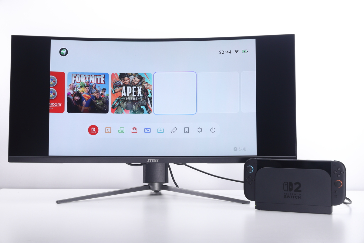 Switch 2を接続した場合