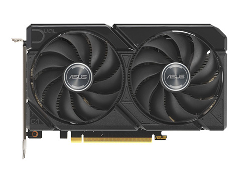 デュアルファンクーラーを搭載した「ASUS Dual Radeon RX 9060 XT 16GB