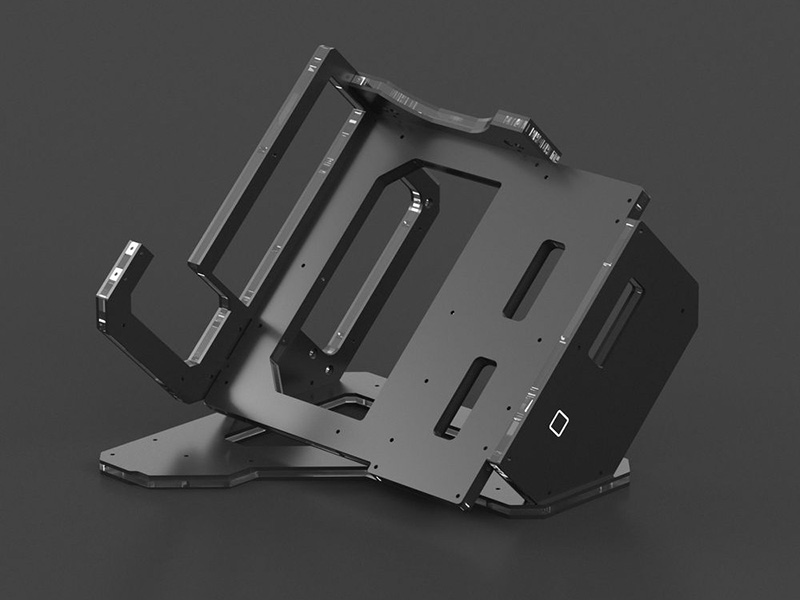 「GEEEK Rhino M mATX Open Air Frame Case」