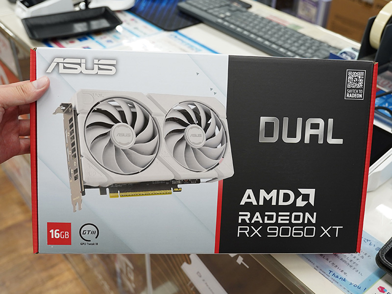 「ASUS Dual Radeon RX 9060 XT 16GB GDDR6 White Edition（DUAL-RX9060XT-16G-WHITE）」