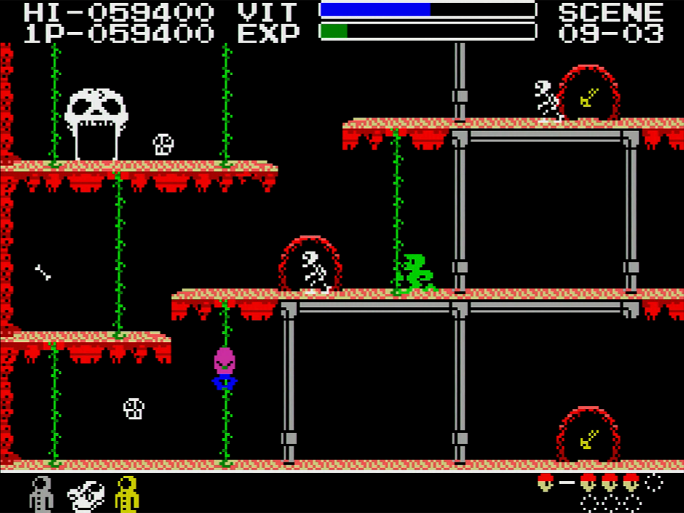 フラテッリーギャングは、色の違いで移動速度が変わってきます。また、遠距離から撃ってきたりもするため、常に気を配る必要がありました。