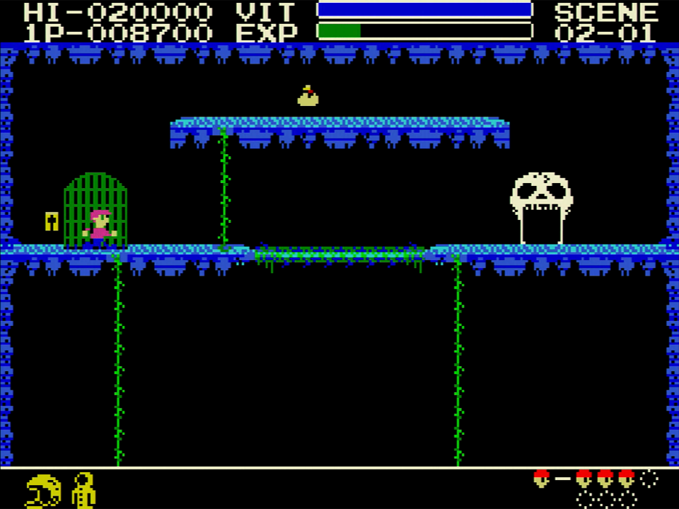 例えばシーン2の1では、牢屋の前を通るとハイパーシューズが出現します。この隠しアイテムを、すべて見つけられるでしょうか？